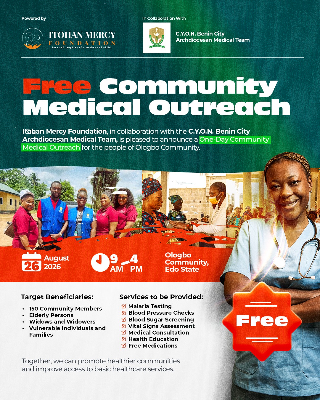 FREE COMMUNITY MEDICAL OUTREACH